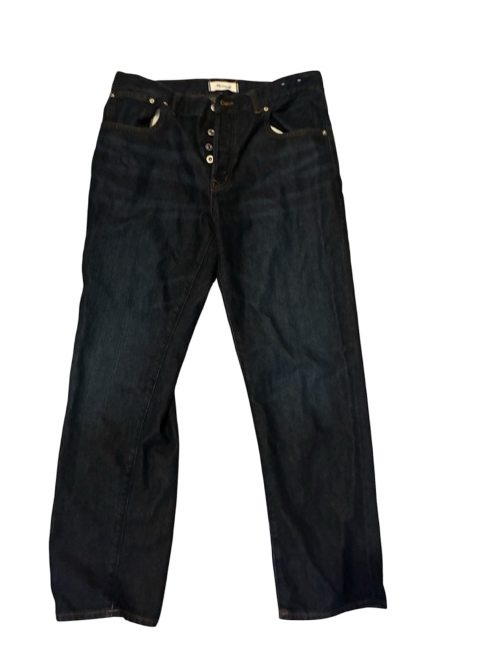 Madewell Dark Indigo Dean easy straight Women's Jeans